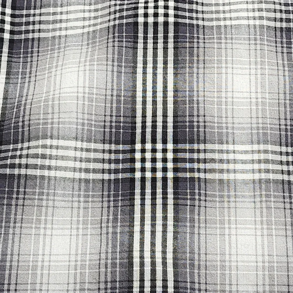 Wrangler Wrancher Shirts Mens Large‎ Western Cowboy Pearl Snap Ombre Plaid Check